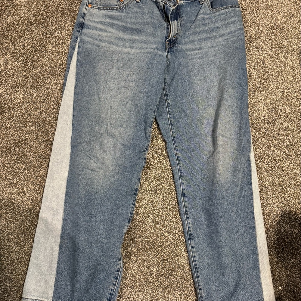 Levi's Two-Tone Baggy Dad Jeans
